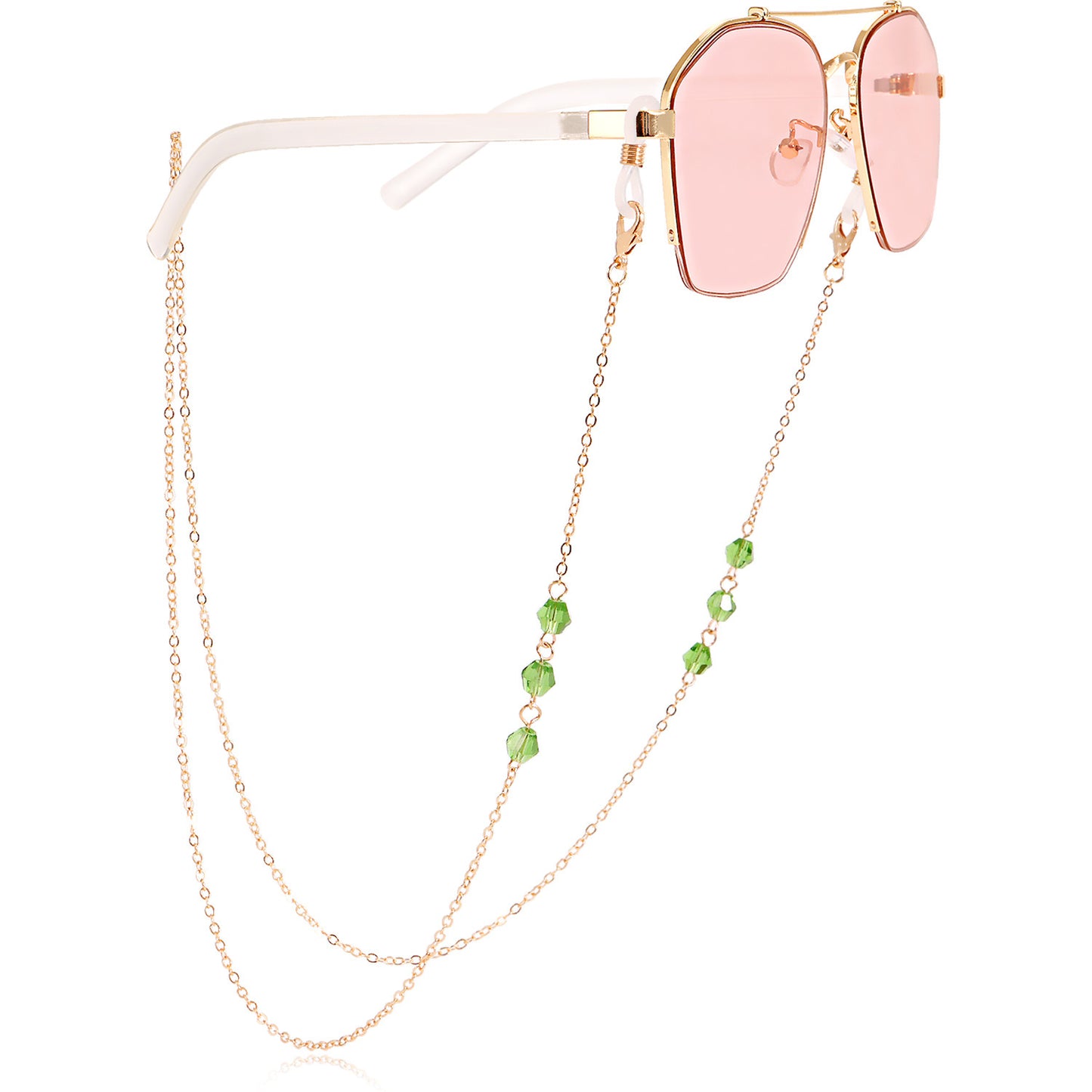 Glasses chain mask hanging chain simple crystal glasses hanging chain fashionable sunglasses hanging chain