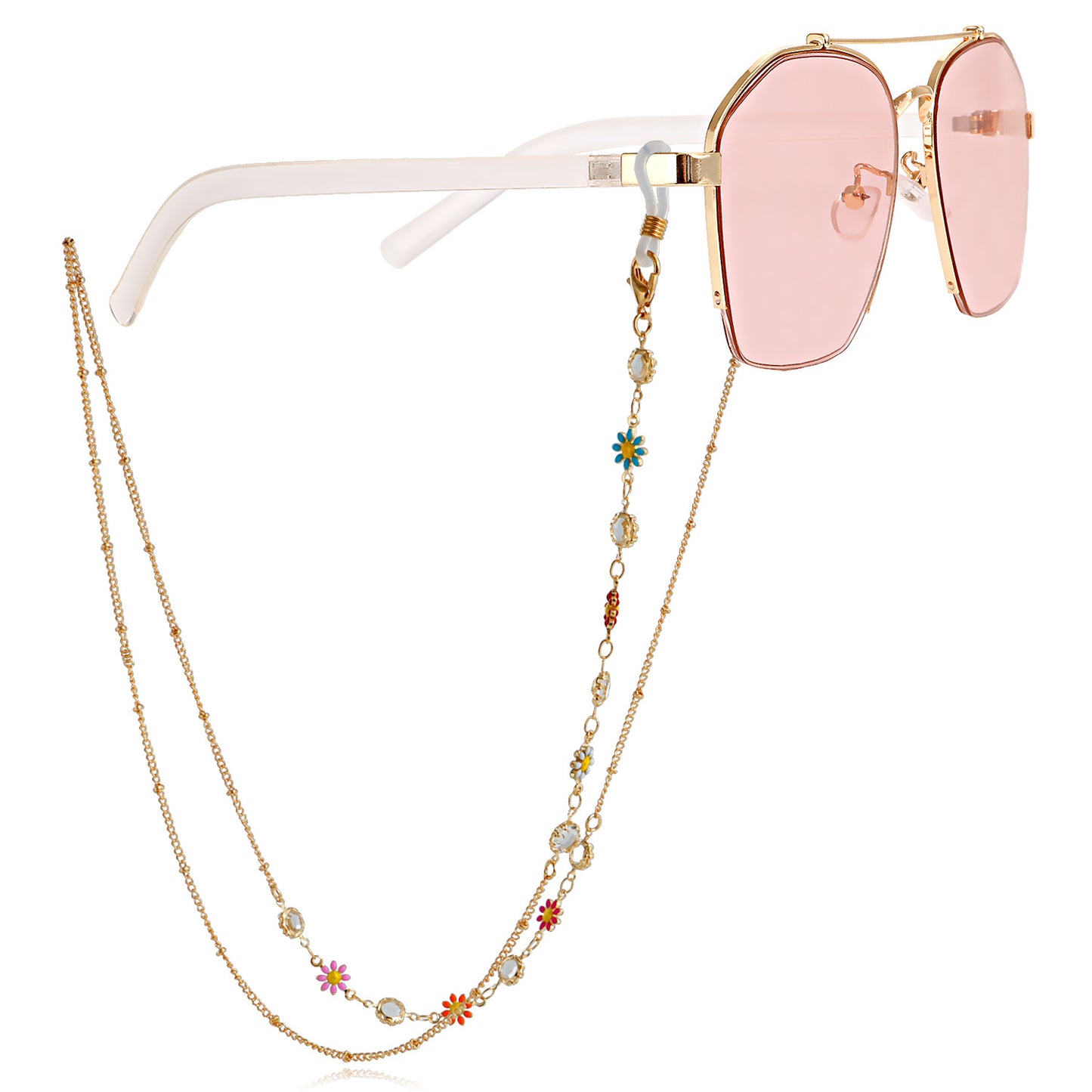 Mask chain glasses chain glasses chain mask chain glasses metal chain gravel metal chain