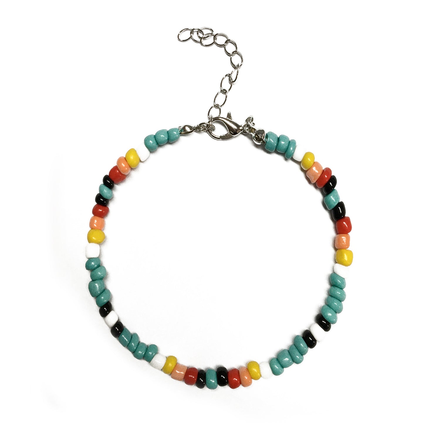 Ornaments Popular Colorful Rice Beads Anklet Female Fashion Handmade Adjustable Foot Jewelry
