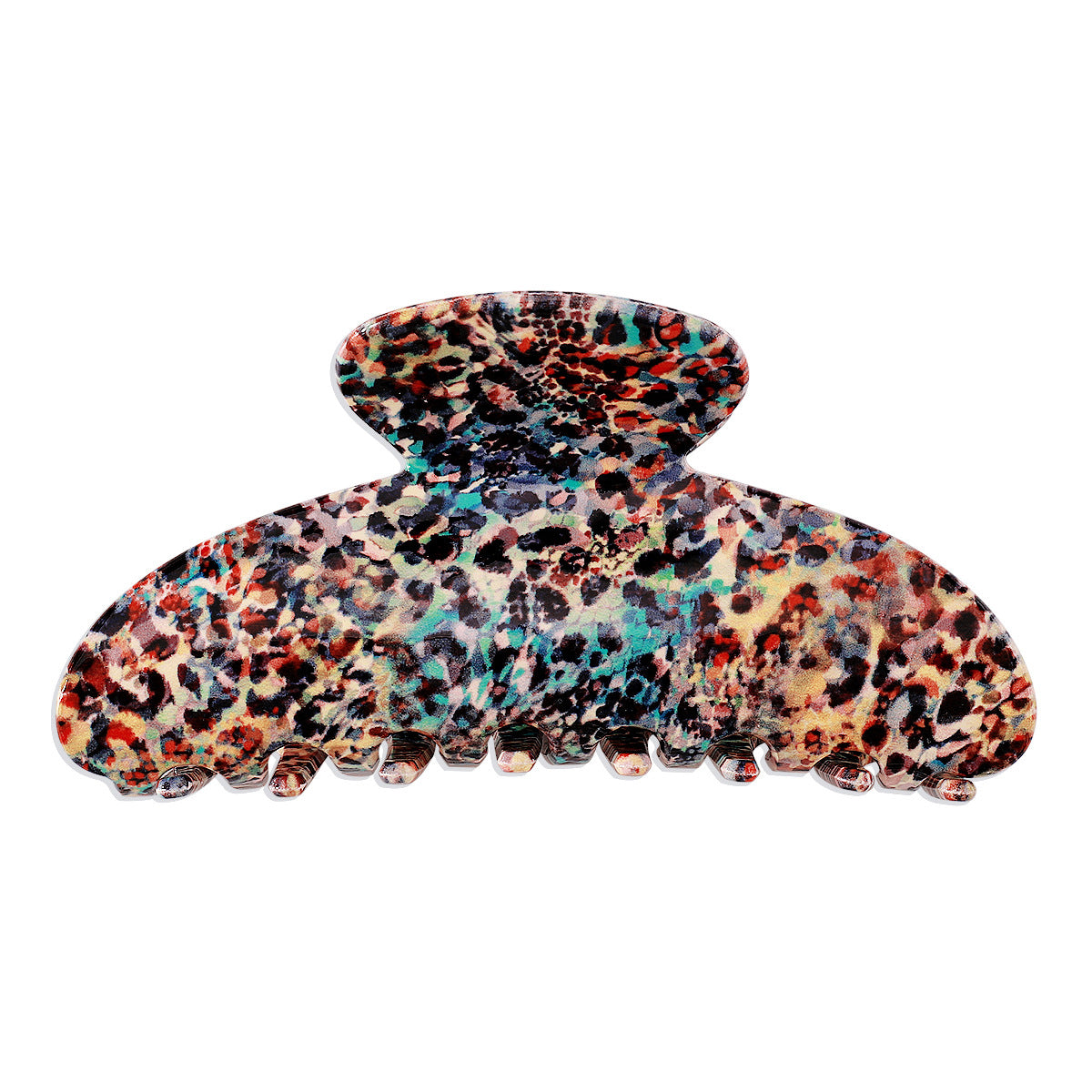 F4298 Acrylic Resin Exaggerated Fashion Shark Clip Spot Texture Retro Personality Hair Clamp Female