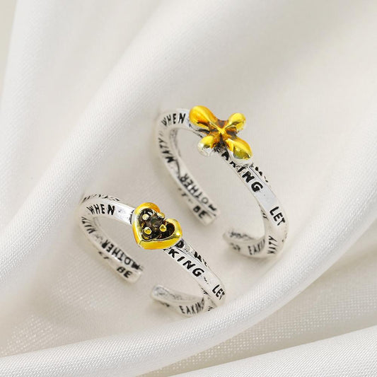 ins Mobius love ring retro fashion niche design cross opening index finger ring female