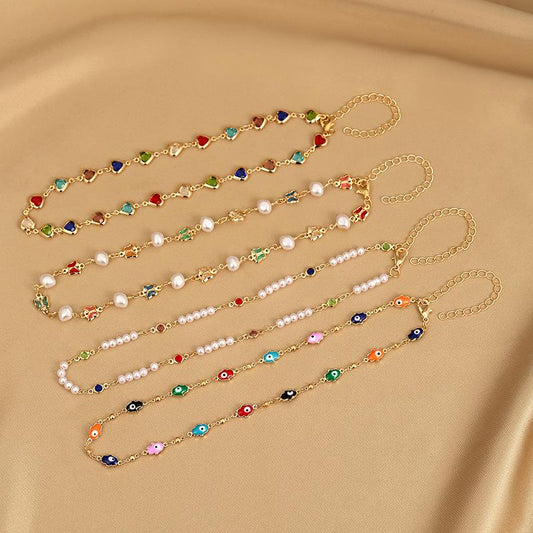 Jewelry Devil's Eye Necklace Women's Fashion Trend Necklace Cherry Pendant Necklace Ins Clavicle Chain