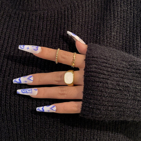 Jewelry simple cold metal star ring ring retro dripping oil square index finger ring female