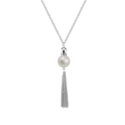 Jewelry Long Tassel Pearl Necklace Female Exaggerated Creative Accessories Double Sweater Chain
