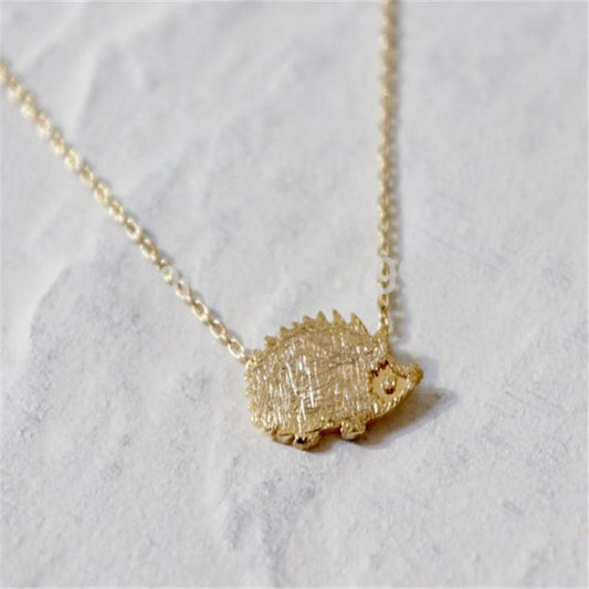 Creative cute jewelry cute hedgehog exquisite clavicle chain