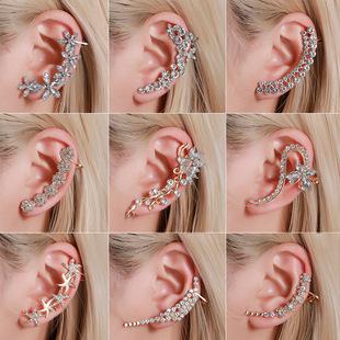 Hand Decoration Sea Wave Pattern Opening Adjustable Index Finger Ring Simple and Versatile Two-piece Ring Set