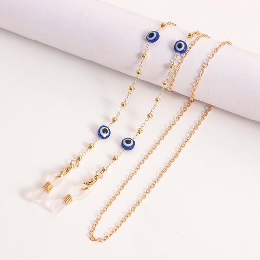 Accessories Mask Chain Glasses Chain Metal Glasses Chain Devil's Eye Mask Chain