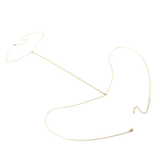 Simple Fashion Sexy Diamond Body Chain Women Beach Bikini Rhinestone Body Chain