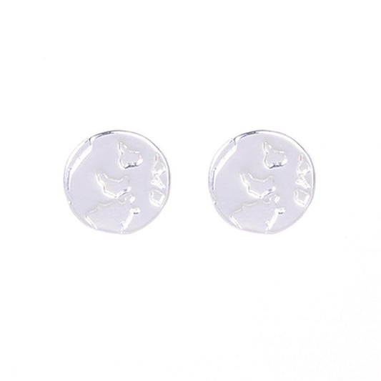 Popular earrings simple personality world map earrings map earrings
