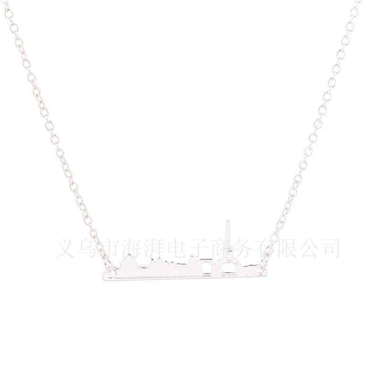 Accessories Paris City Necklace New York Pendant Eiffel Tower Clavicle Chain