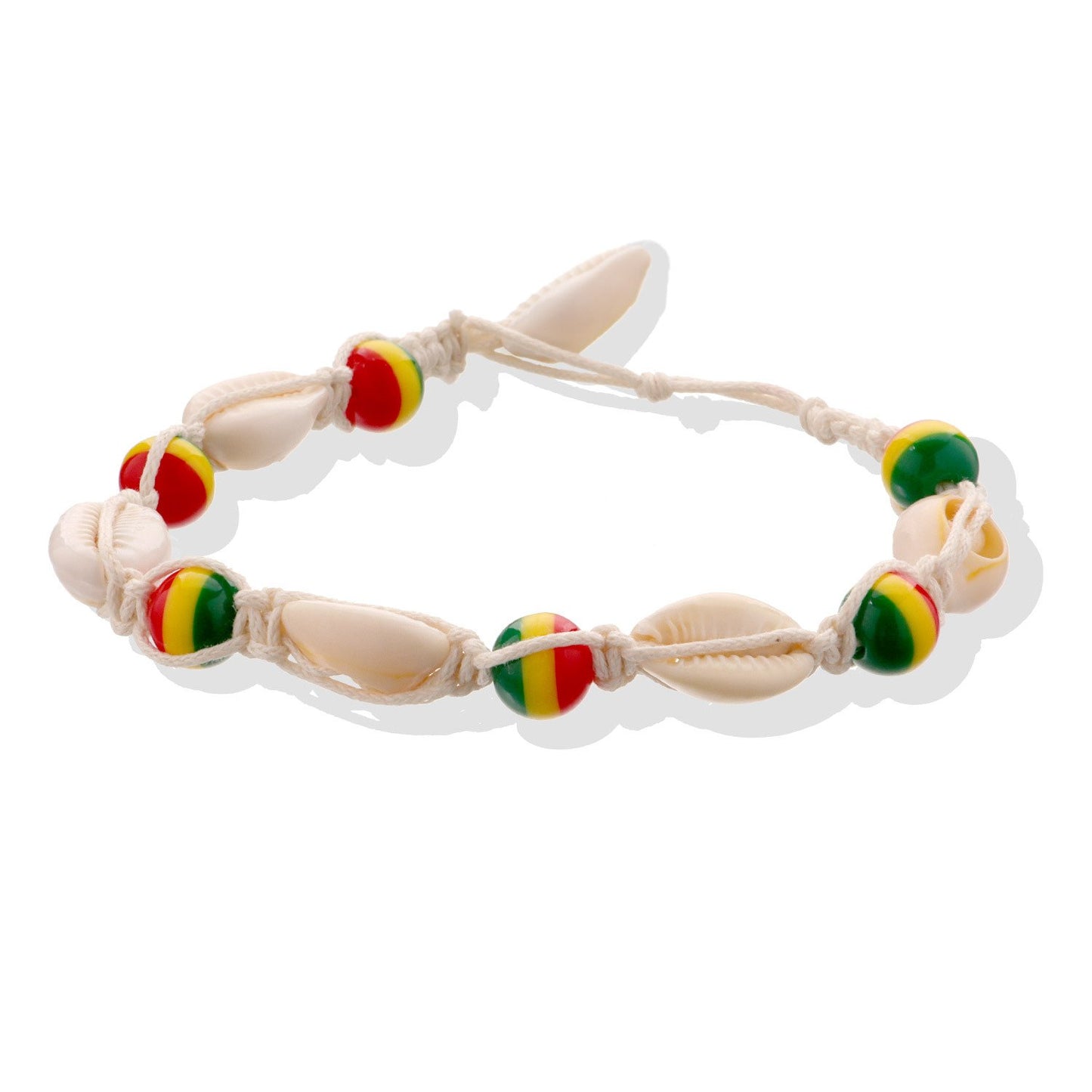 Accessories hand-woven rope colorful beads shell pendant popular beach anklet for women