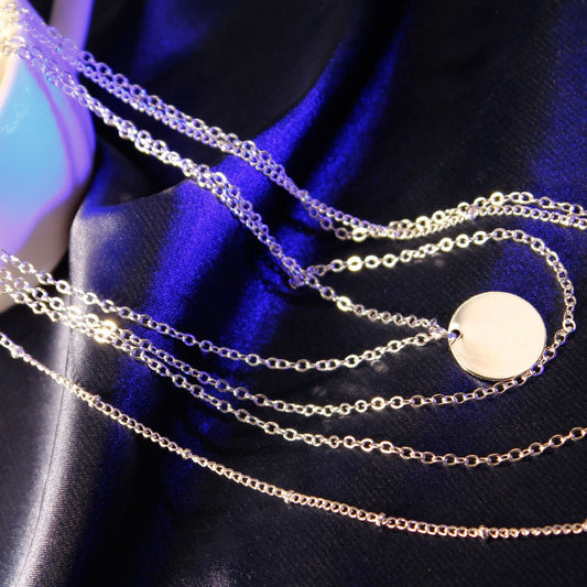 Jewelry Tassel Chain Sequin Necklace Female Personality Creative Accessories Pendant Clavicle Chain