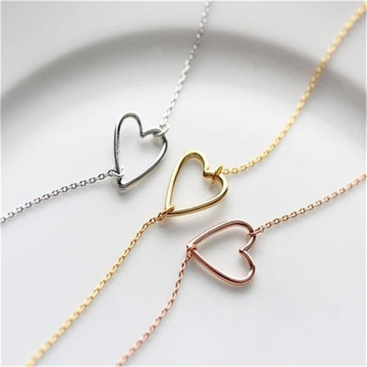 Simple Women's Bracelet Minimalist Heart Bracelet
