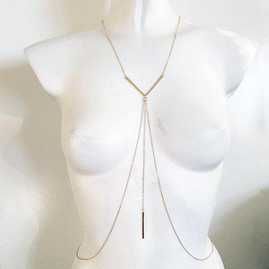 Copper Rod Integrated Chain Sexy Bikini Body Chain Alloy Chain BodyChain