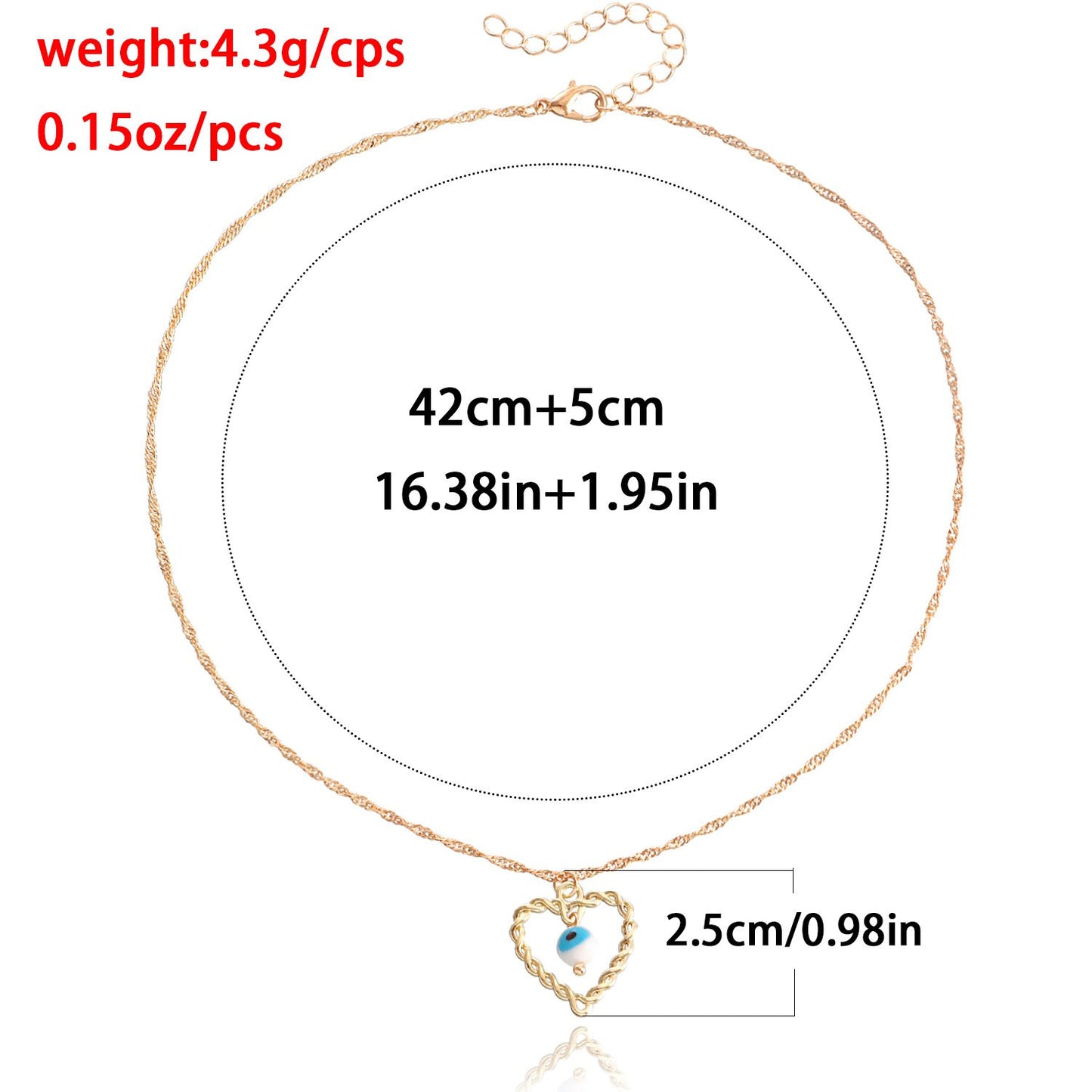 Jewelry Versatile Devil's Eye Personality Clavicle Necklace Simple Blue Eyes Love Necklace Female