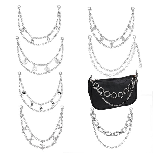 Jewelry Fashion Trend Bag Chain Versatile Bag Shoulder Strap Metal Single Shoulder Strap Bag Accessories