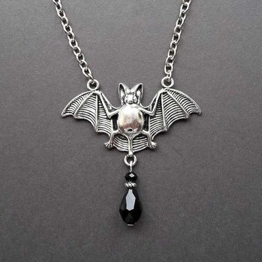Exquisite Fashion Simple Ladies Alloy Plating Necklace Alloy Bat Pendant Jewelry