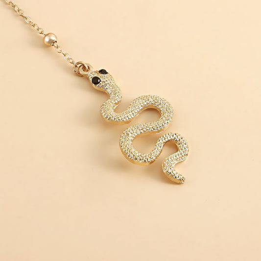 Jewelry Personality Shanghai Style Versatile Fashion Clothing Chain Feminine Double Layer Snake Pendant Thigh Chain