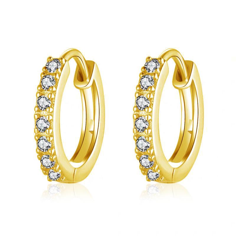 Fashion Zircon Earrings Exquisite Crystal Stud Earrings Jewelry