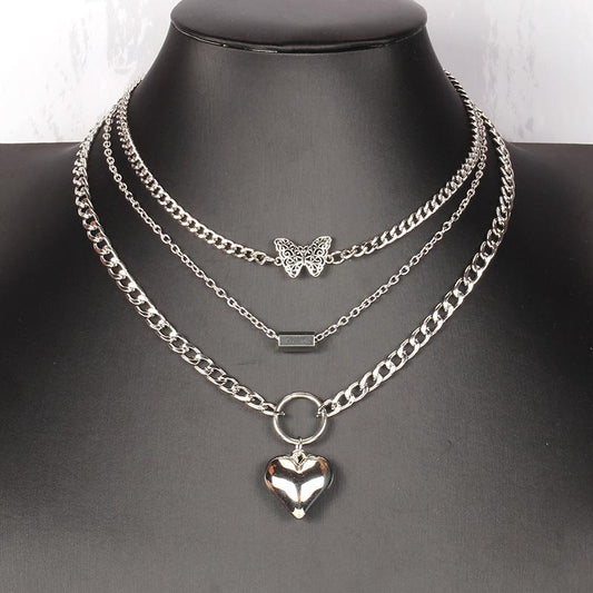 Butterfly Necklace Women's Light Luxury Niche Design Sense Clavicle Chain Year Net Red Necklace Accessories Temperament