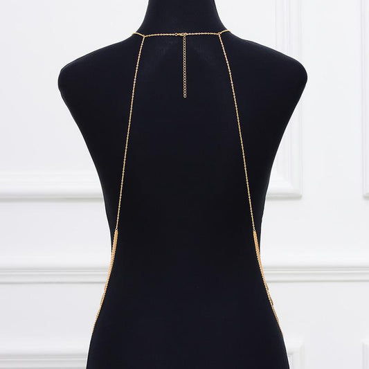 Fashion Exaggerated Multilayer Tassel Pearl Body Chain Necklace