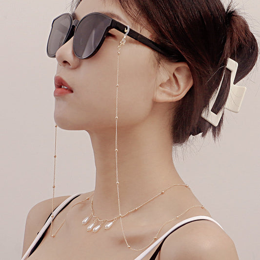 Jewelry ins creative design long section around the neck glasses chain necklace female tassel glasses accessories