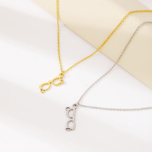 Film and Television Accessories Harry Potter Glasses Necklace Hip Hop Niche Design