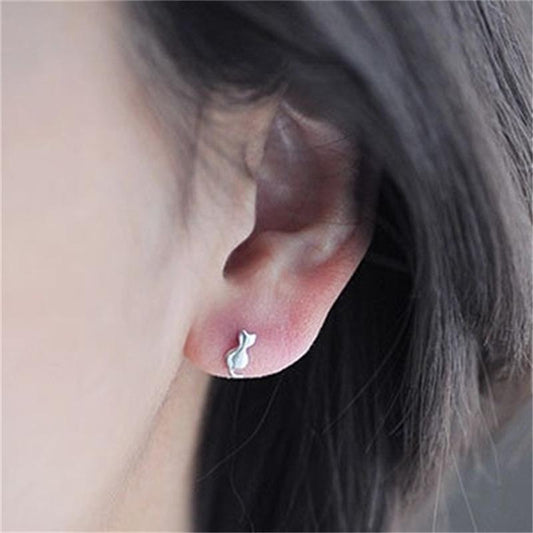 Ear Jewelry Cute Cat Earrings Female Personality Small Animal Earrings Ear Jewelry