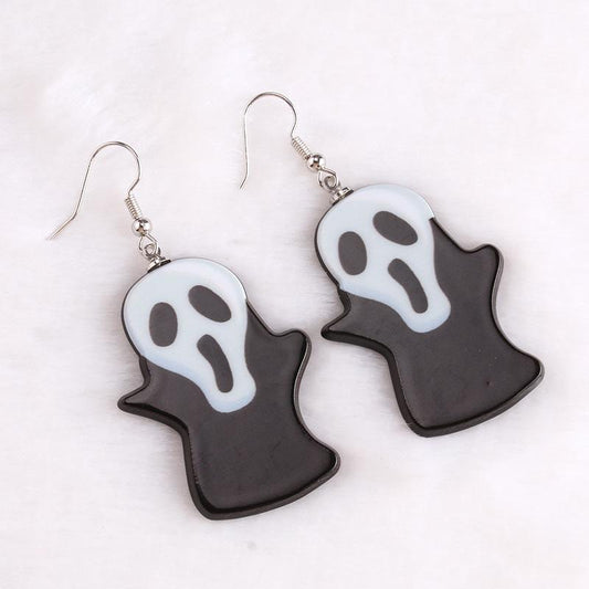 Niche design funny little monster acrylic drop oil pendant earrings personality trend earrings