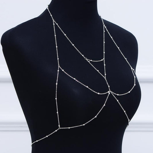 Fashion Sexy Versatile Chest Chain Jewelry Alloy Bikini Women's Body Chain