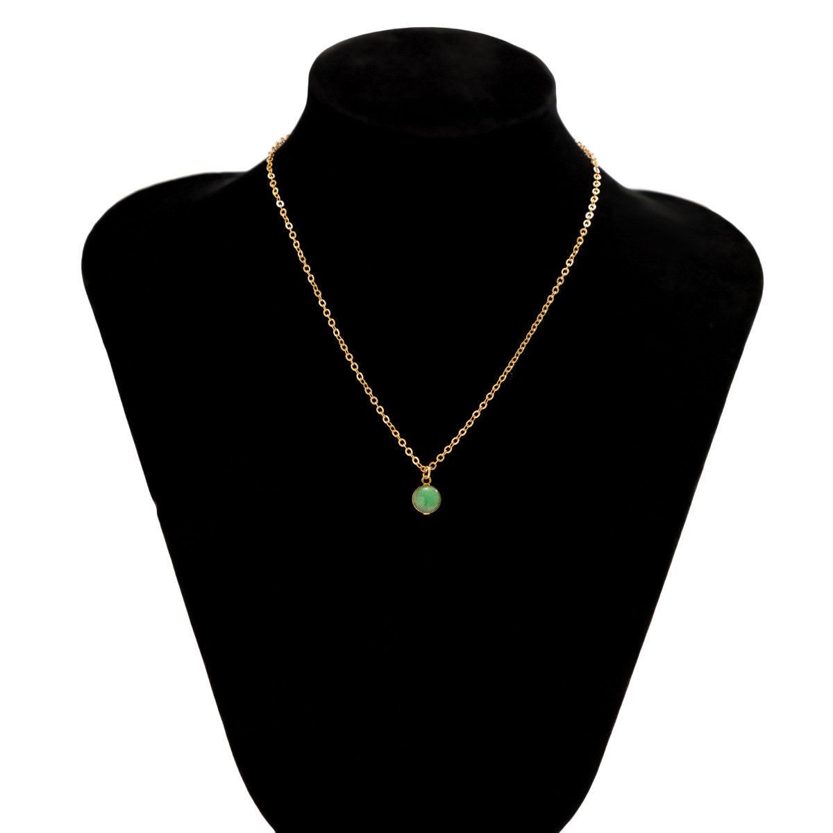 Jewelry Personality Indifferent Simple Luminous Stone Pendant Necklace Women's Versatile Bracelet Necklace Set