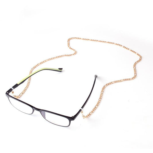 Jewelry trendy cool hip-hop geometric hollow chain glasses chain simple hanging neck sunglasses chain