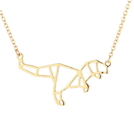 Necklace Hollow Dinosaur Necklace Jurassic Era Dinosaur Fossil Pendant Clavicle Chain