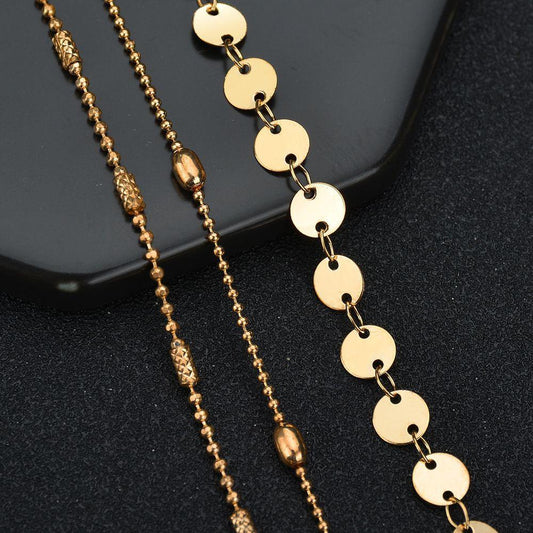 Summer popular beach 3 layer anklet simple anklet