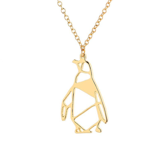 Explosive jewelry hollow penguin necklace female cute cute little penguin pendant clavicle chain