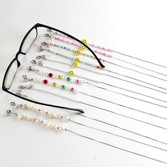 ins glasses chain gravel imitation pearl non-slip mask lanyard trend niche design mask chain