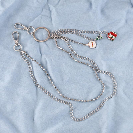 Christmas Gift Giving Old Man Snowflake Decoration Double Pants Chain Fashion Christmas Gift