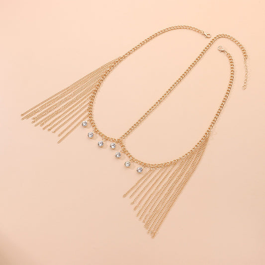Jewelry Fashion Hair Accessories Female Headband Long Tassel Head Chain Diamond Accessories