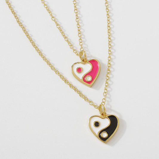ZN81 jewelry single-layer short temperament simple necklace dripping oil gossip love niche necklace