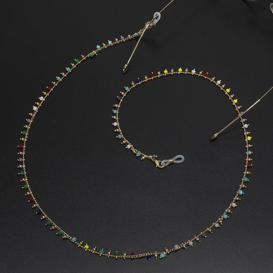 Jewelry Colored Acrylic Beads Sunglasses Glasses Chain Lanyard Versatile Simple Anti-lost Mask Lanyard