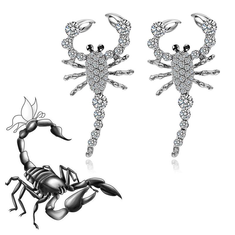 Explosive earrings fashion poisonous scorpion earrings jewelry female personality light luxury animal punk earrings