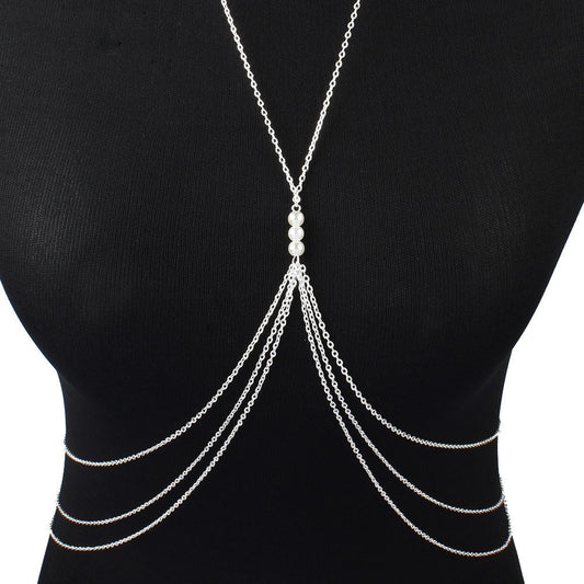 Accessories Women's Multilayer Alloy Plating Body Chain Integrated Chain Body Chain Jewelry Women