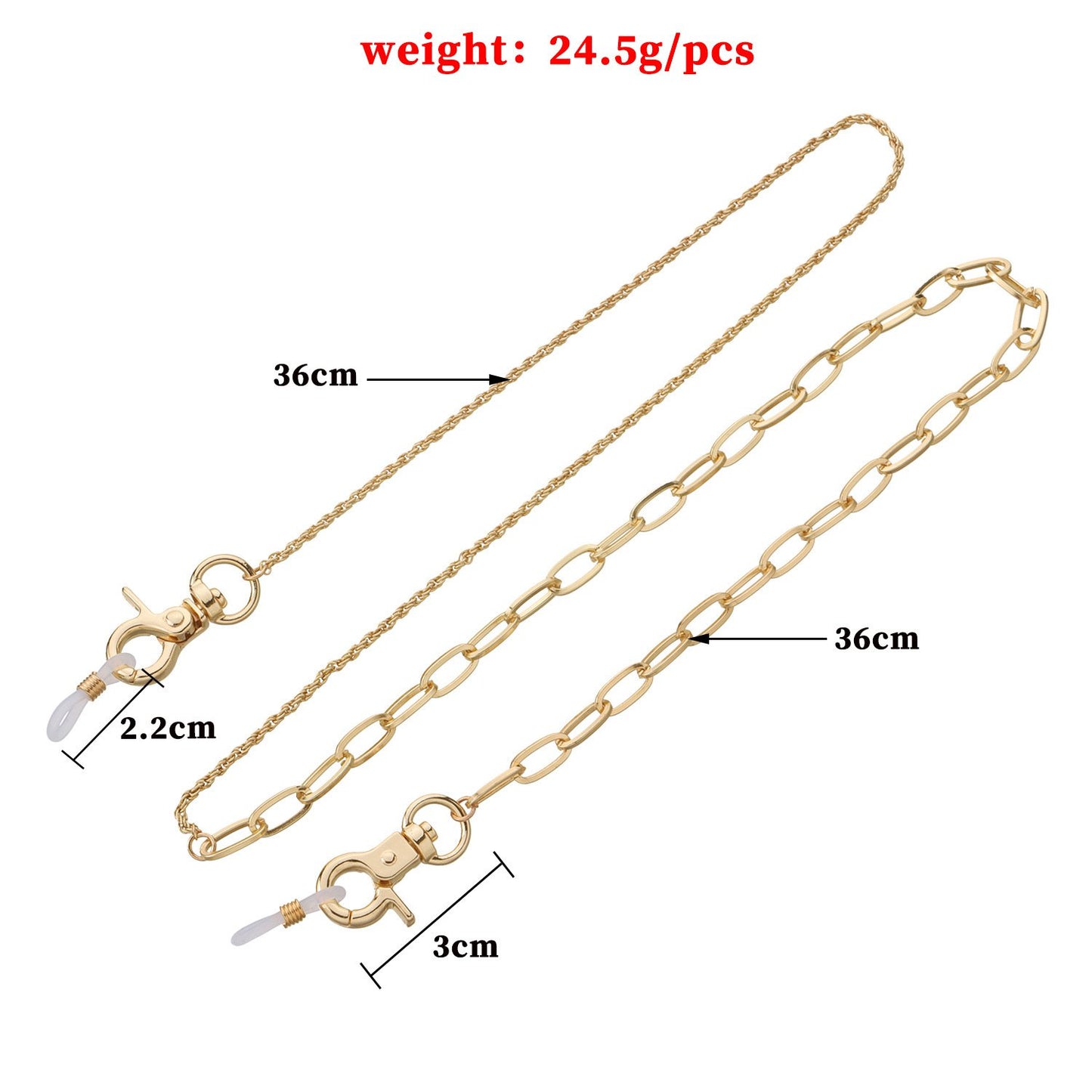 Jewelry simple temperament popular metal glasses chain fashion all-match mask anti-shake chain accessories