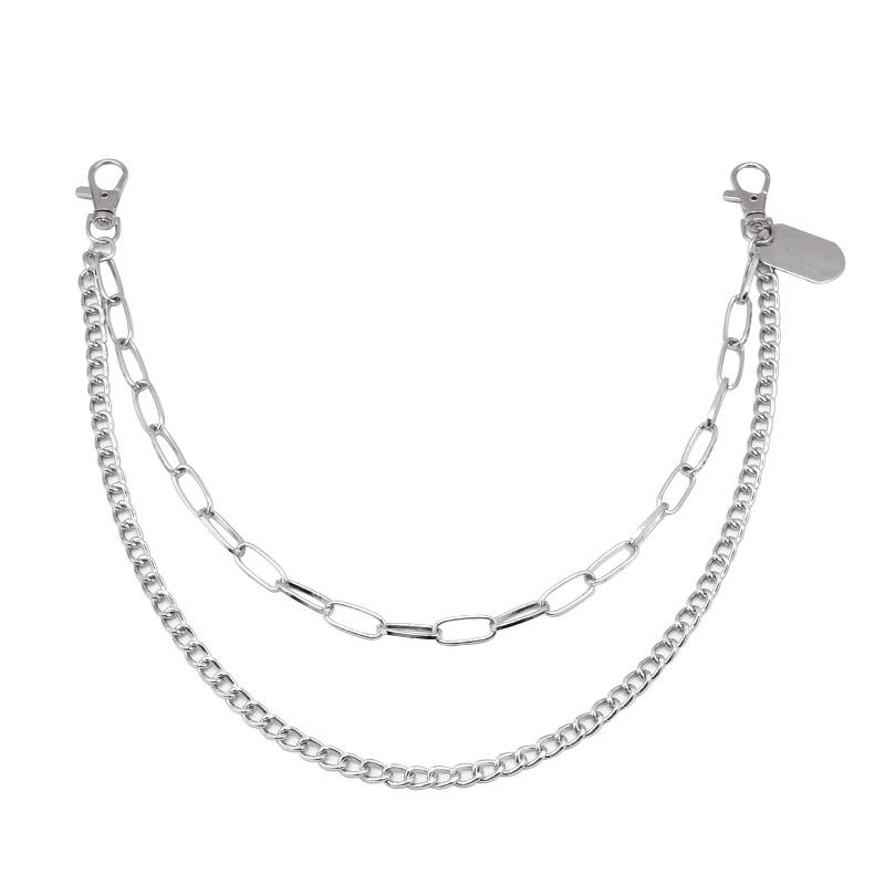 Jewelry personality U-shaped thick chain all-match waist chain simple hip-hop small square brand fashion retro waist chain