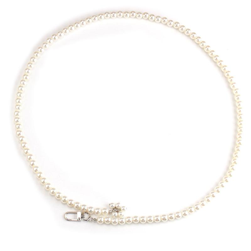 Imitation Pearl Waist Chain Women Decorative Skirt Single Circle Beaded Chain Matching Dress Belt Fashion Trend