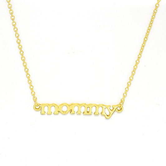 Mommy Necklace Mother Necklace Pendant Clavicle Chain English Alphabet Necklace