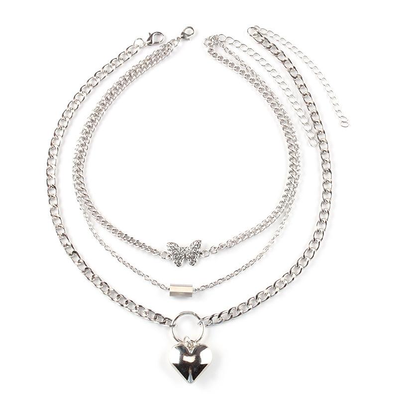 Butterfly Necklace Women's Light Luxury Niche Design Sense Clavicle Chain Year Net Red Necklace Accessories Temperament