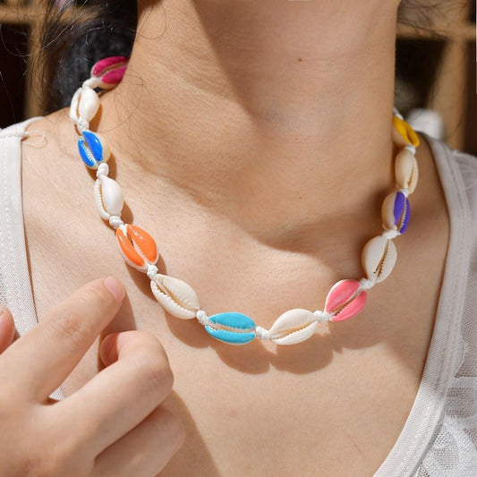 Accessories Jewelry Shell Necklace Rope Pearl Hawaiian Beach Necklace Women