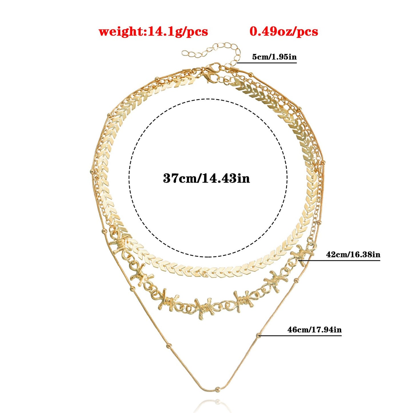 Jewelry Versatile Simple Design Folding Clavicle Aircraft Chain Cold Temperament Metal Necklace Female
