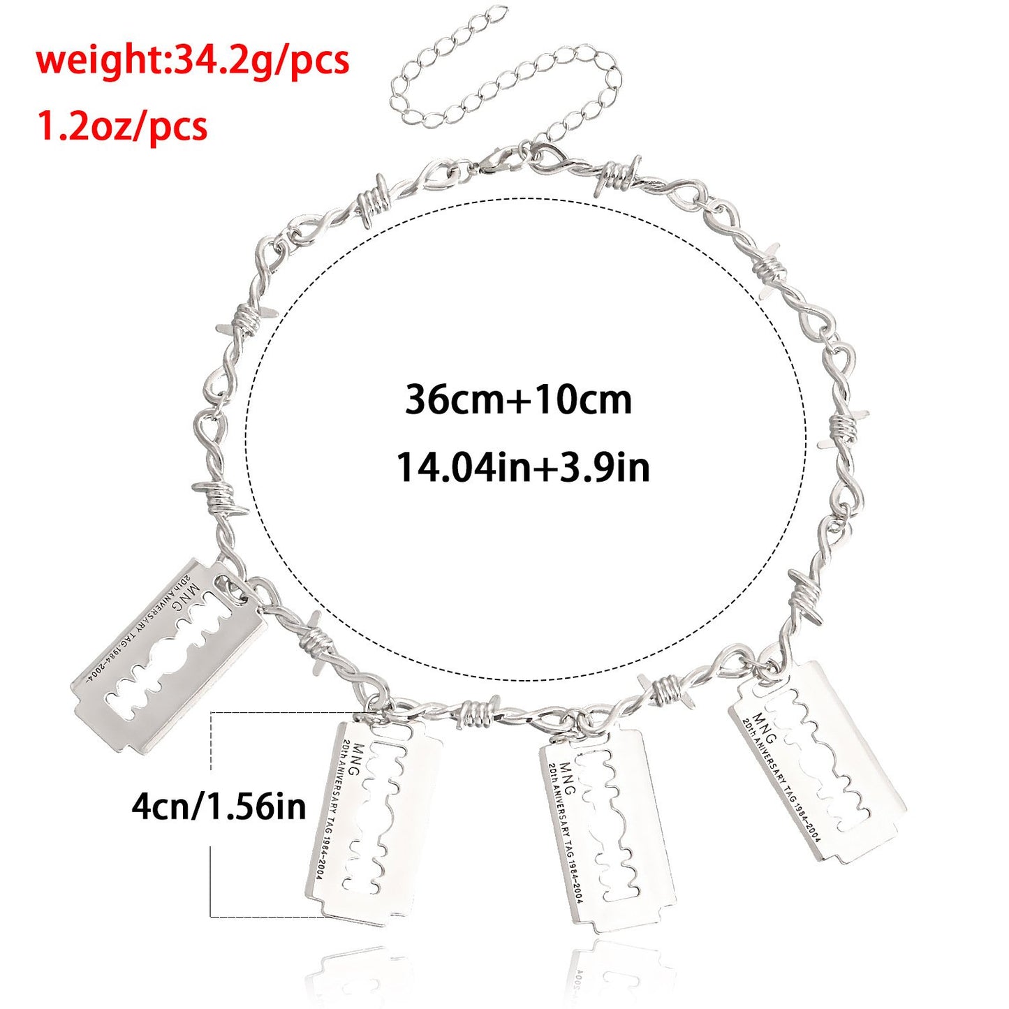 Jewelry INS Thorn Necklace Cold Texture Prickly Blade Necklace Creative Accessories
